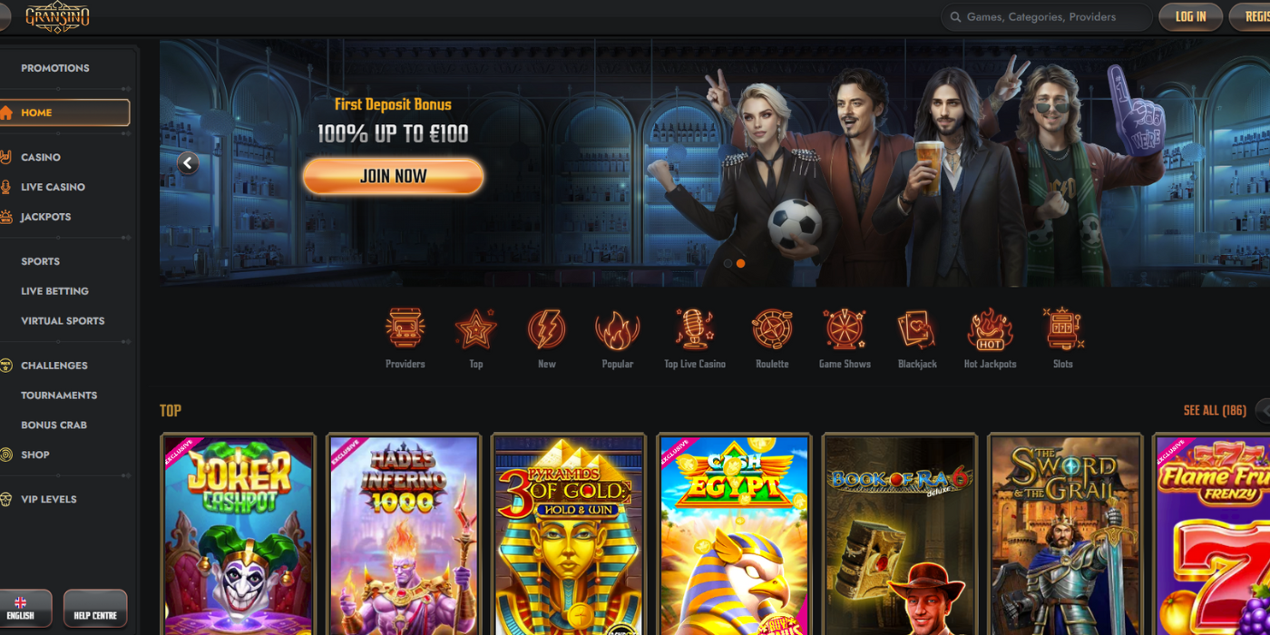 gransino casino overview not on gamstop