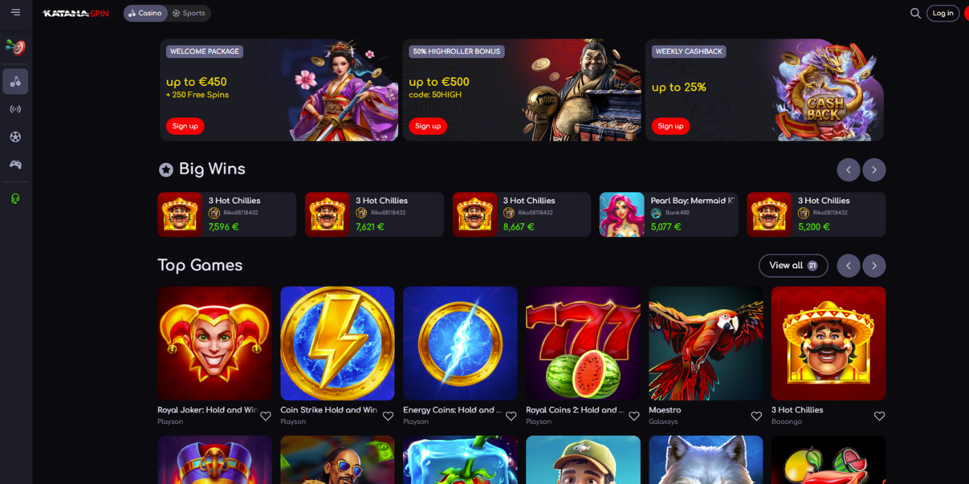 katana spin casino overview not on gamstop